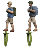 male backpacker terra folk pewter figurine